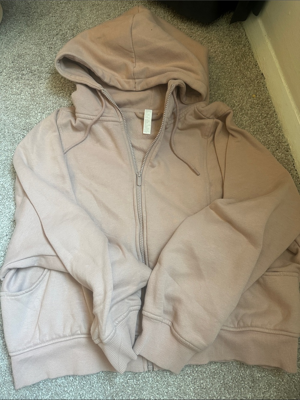 Zella Dusty Rose Zip Hoodie